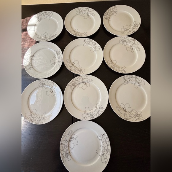 Circa fine bone China serving dessert or salad plates set of 10 - Picture 1 of 7